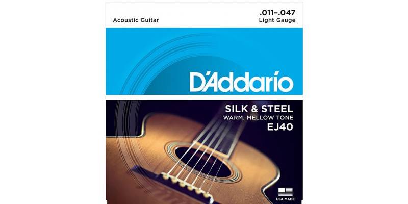 D'Addario EJ40 Silk & Steel Folk, 11-47 Strings