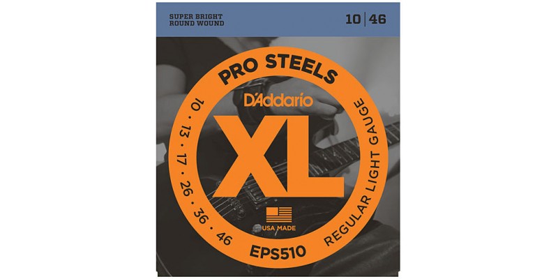 D'Addario EPS510 ProSteels, Regular Light, 10-46 Strings