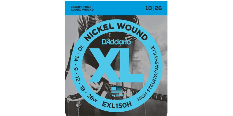 D'Addario EXL150H Nickel Nashville Tuning Strings 10-26