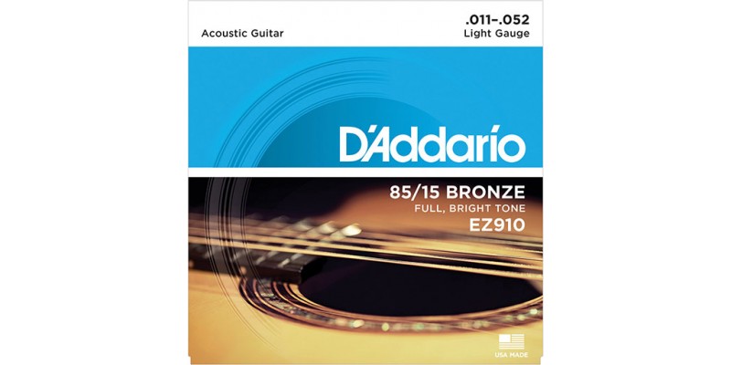 D'Addario EZ910 85/15 Great American Bronze Wound Light 11-54