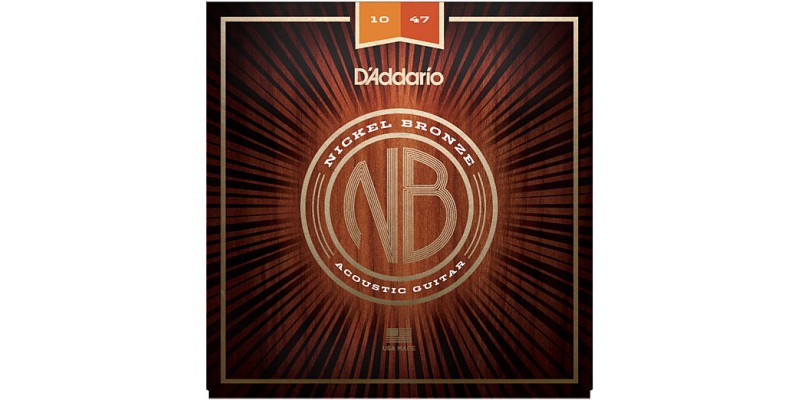 D'Addario Nickel Bronze Wound NB1047 Acoustic Strings 10-47