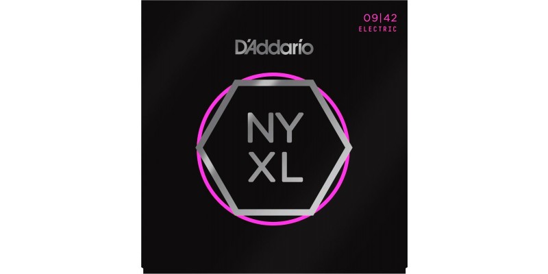 D'Addario NYXL0942 Nickel Wound, Super Light, 09-42