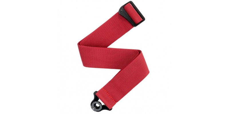 D’Addario Auto Lock Guitar Strap Red