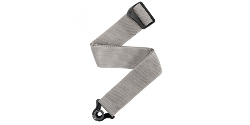 D’Addario Auto Lock Guitar Strap Silver