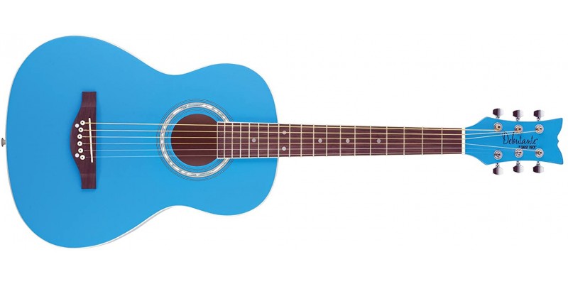 Daisy Rock Debutante Junior Acoustic Guitar Cotton Candy Blue Front