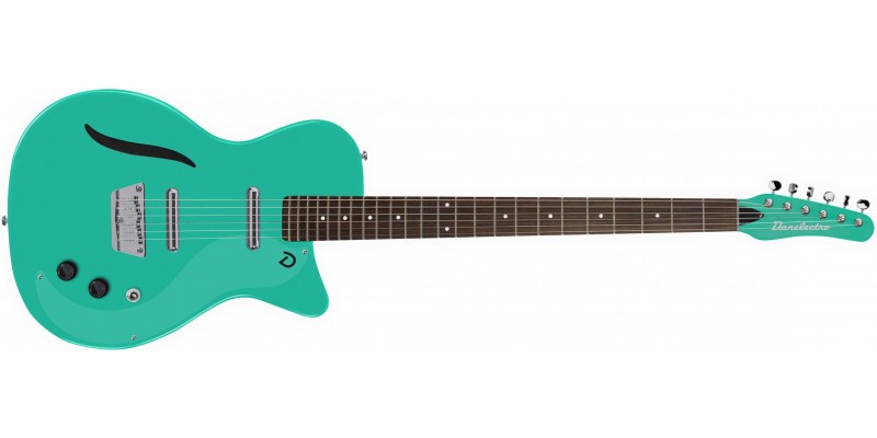Danelectro Vintage '56 Baritone Guitar Dark Aqua Front