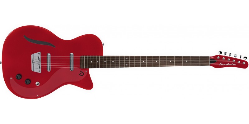 Danelectro-Vintage-'56-Baritone-Metallic-Red-Front