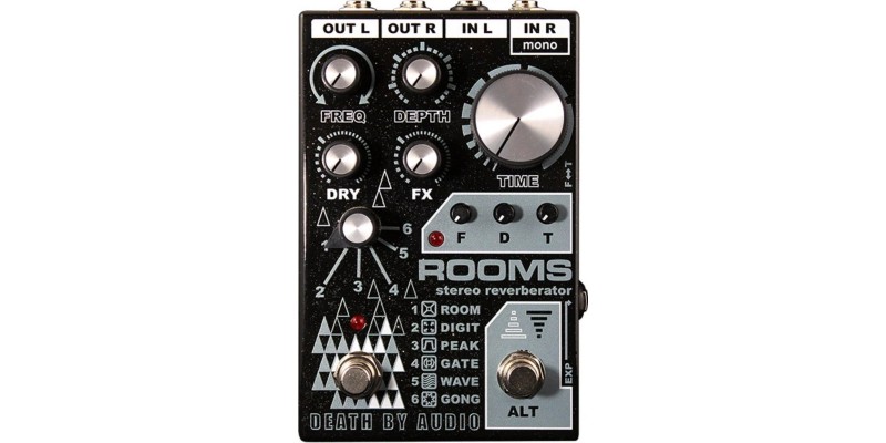 Death By Audio ROOMS Stereo Reverberator Front