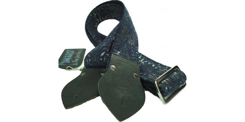 Dog Days Blue Mandala 2-Inch Wide Guitar Strap
