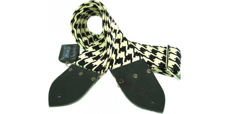Houndstooth guitar strap sale
