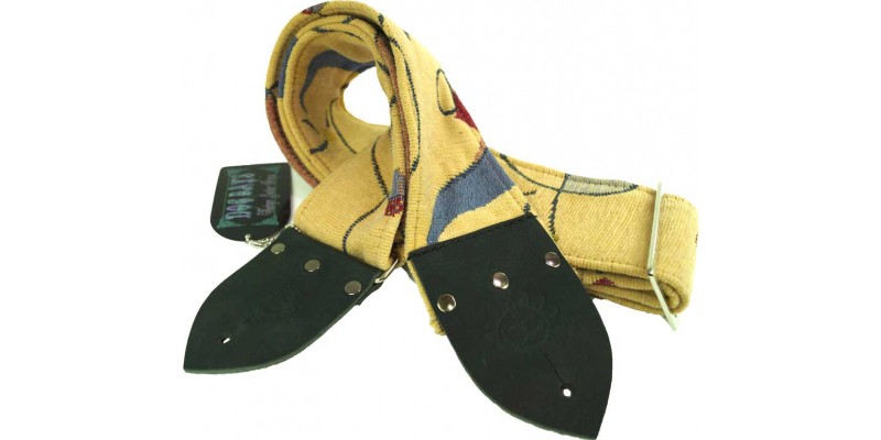 Dog Days Miro Style True Vintage 3-Inch Wide Guitar Strap (Limited Edition)