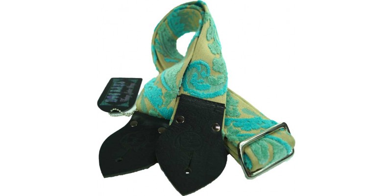 Dog Days Turquoise 2-Inch Wide Guitar Strap