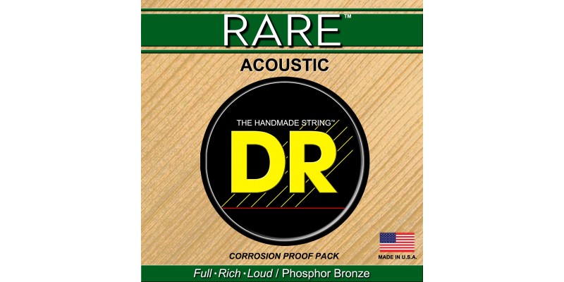 DR Strings Rare Acoustic Guitar Strings Phosphor Bronze Bluegrass 12-56