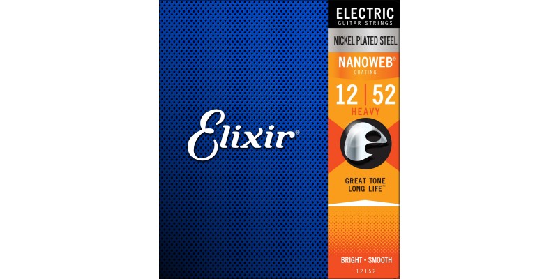Elixir Electric Guitar Strings with NANOWEB Coating 12-52 front