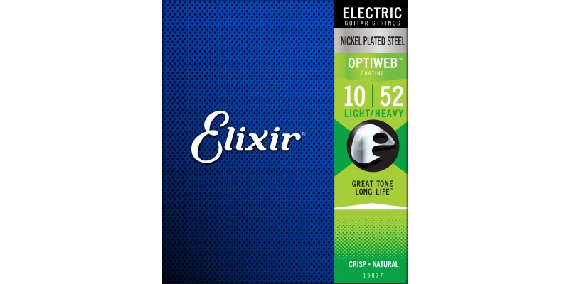 Elixir OPTIWEB Light Heavy Electric Guitar Strings 10 52