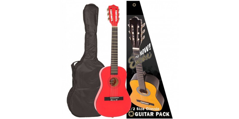 Encore 1/2 Size Classical Guitar Pack Metallic Red Main