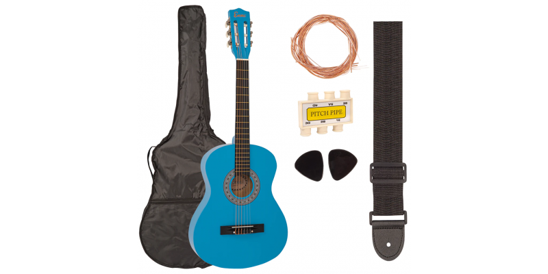 Encore 3/4 Size Classical Guitar Pack Blue Pack