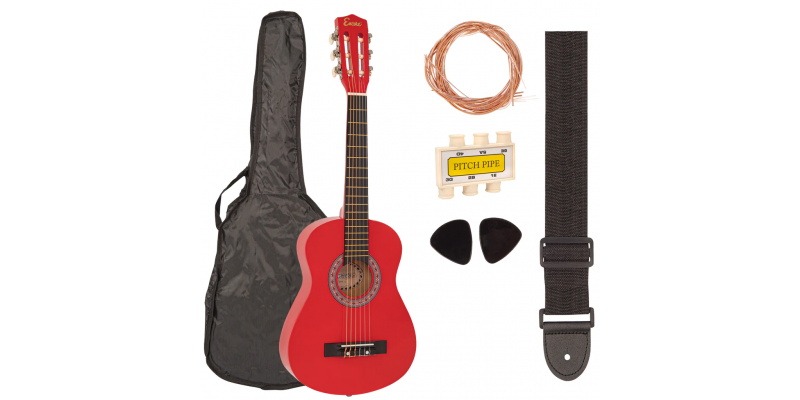 Encore 3/4 Size Classical Guitar Pack Red Pack