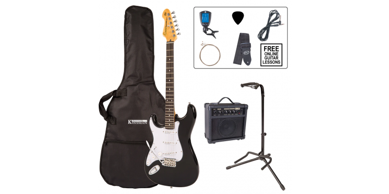 Encore E6 Left Hand Electric Guitar Package Black Main