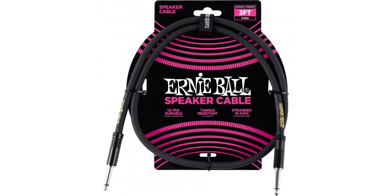 Ernie Ball 3 Foot Speaker Cable Front