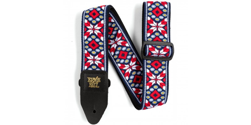 Ernie Ball Jacquard Strap - Taos Fire Red