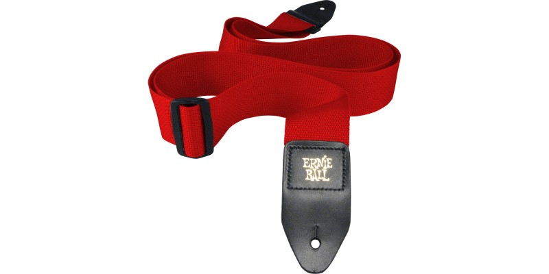 Ernie-Ball-Polypro-Guitar-Strap-Red