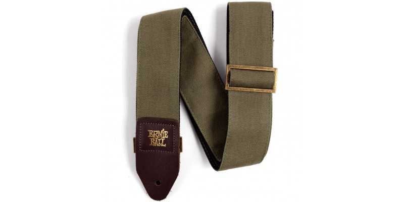 Ernie Ball Premium Strap Olive Canvas