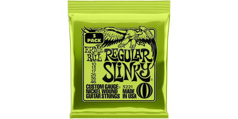 Ernie ball regular top slinky 3 pack