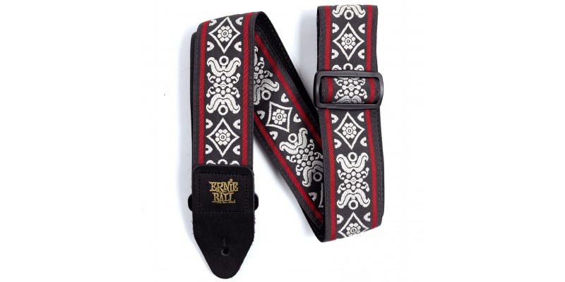 Ernie Ball Jacquard Strap - Blackjack Red