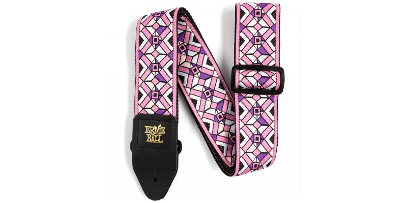 Ernie Ball Jacquard Guitar Strap Kaleidoscope Pink