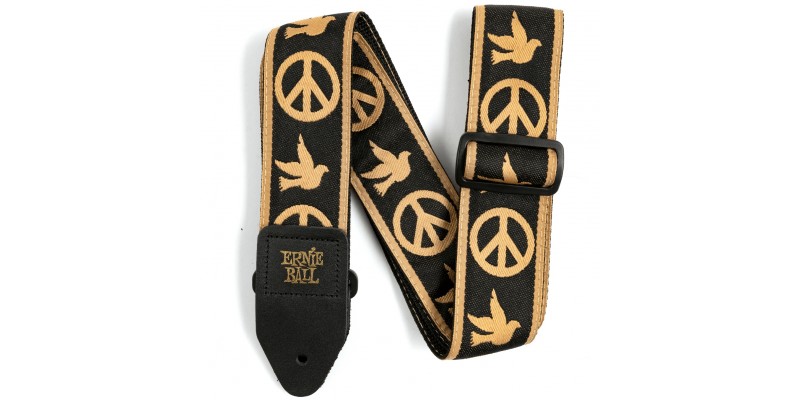 Ernie Ball Jacquard Guitar Strap Peace Love Dove