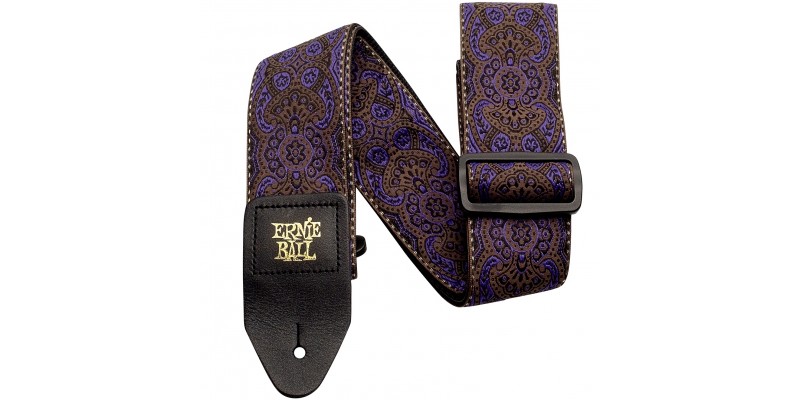 Ernie Ball Jacquard Guitar Strap Purple Paisley