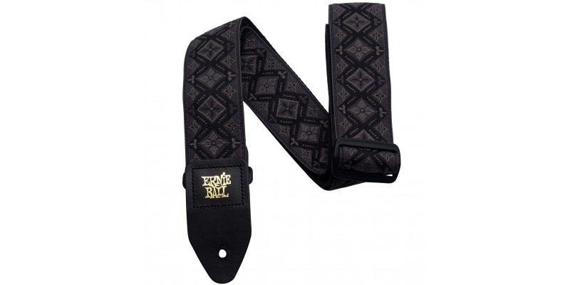 Ernie ball regal black 2025 jacquard guitar strap