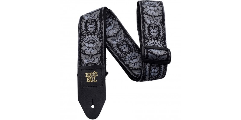 Ernie Ball Jacquard Guitar Strap Silver Orleans