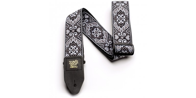 Ernie Ball Jacquard Guitar Strap Tribal Silver