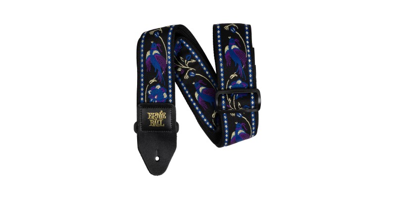 Ernie Ball Jacquard Guitar Strap Purple Pleasant Pheasant
