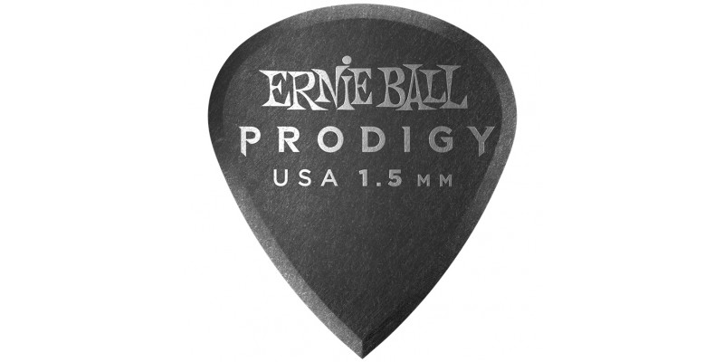 Ernie Ball Mini Prodigy Picks Black 1.5mm Bag of 6 Main