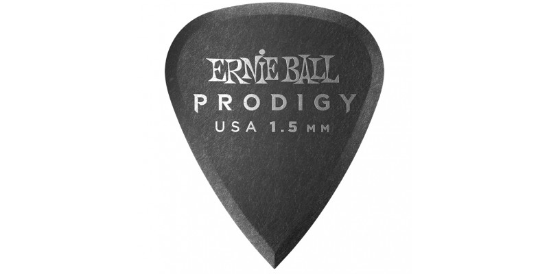 Ernie Ball Standard Prodigy Picks Black 1.5mm Bag of 6 Main