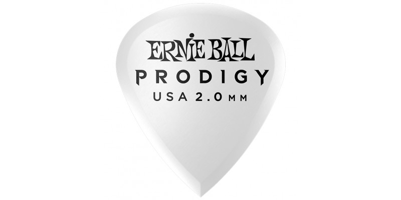 Ernie Ball Mini Prodigy Picks White 2mm Bag of 6 Main