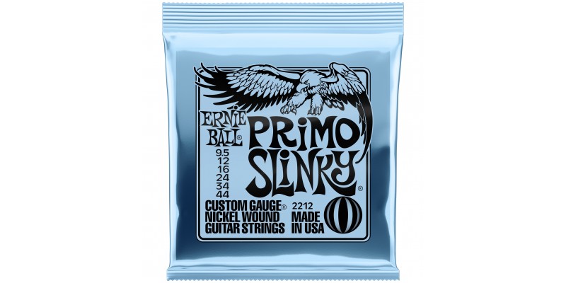 Ernie Ball Primo Slinky Nickel Wound Electric Guitar Strings 9.5-44 Gauge Front