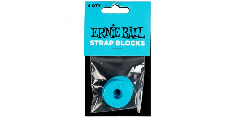 Ernie Ball Strap Blocks 4 Pack Blue