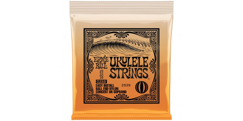 Ernie Ball Ukulele Ball End Clear Nylon Strings Front