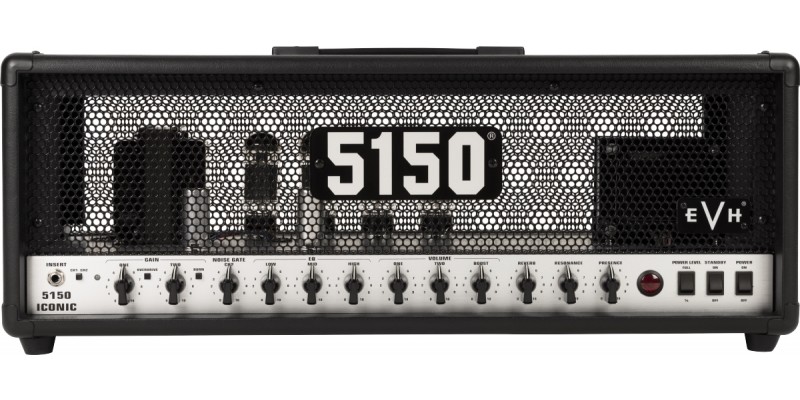 EVH 5150 Iconic Series 80W Head Black FRONT