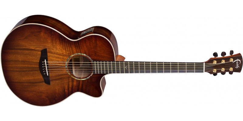 Faith FVBMB Venus Blood Moon Burst Electro Acoustic with Hard Case