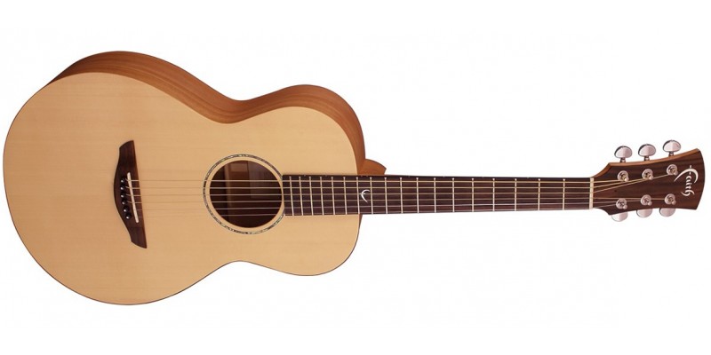 Faith FKM Naked Mercury Parlour Guitar with Gig Bag Guitar