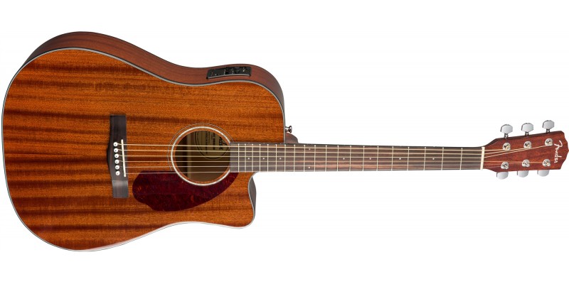 Fender CD-140SCE Mahogany Electro Acoustic with Case Angle