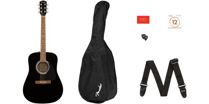 Fender FA-115 Dreadnought Pack Black