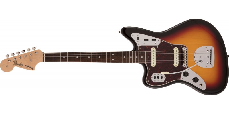 Fender Limited Edition Made In Japan Traditional II '60s Jaguar Left Handed 3-Tone Sunburst 