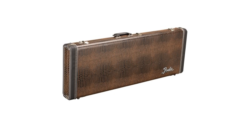 Fender Limited Edition Legacy Series Wood Case Strat/Tele 2-Tone Alligator Front