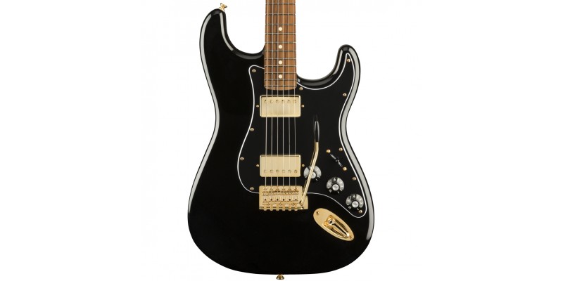 Fender Limited Edition Mahogany Blacktop Stratocaster HH Black, Gold  Hardware